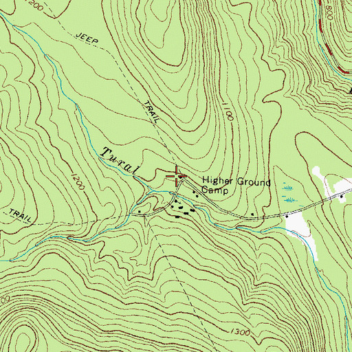Topographic Map of Higher Ground Camp, NH