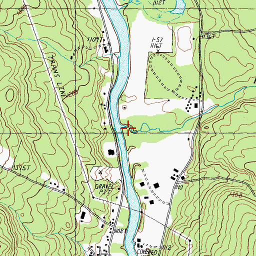 Topographic Map of Horne Brook, NH