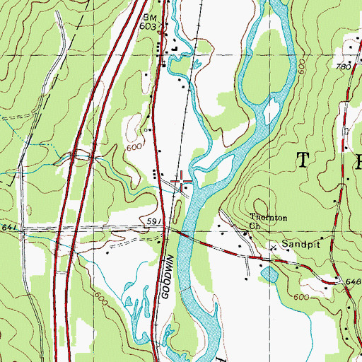 Topographic Map of Hubbard Brook, NH