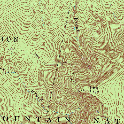 Topographic Map of Imp Trail, NH