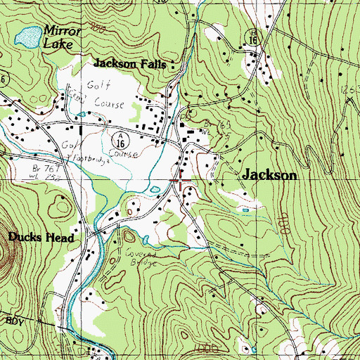 Topographic Map of Jackson, NH