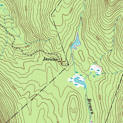 Topographic Map of Jericho, NH
