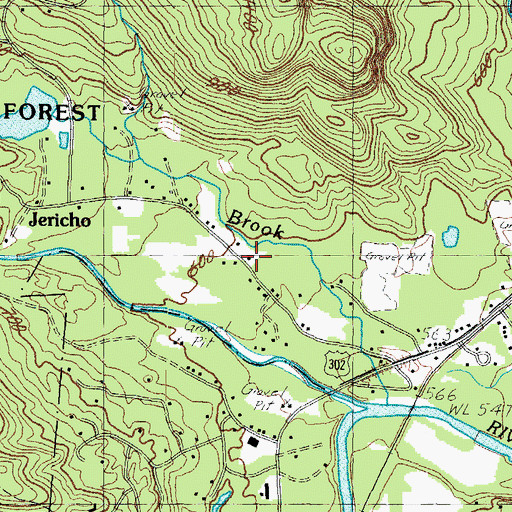 Topographic Map of Jericho, NH