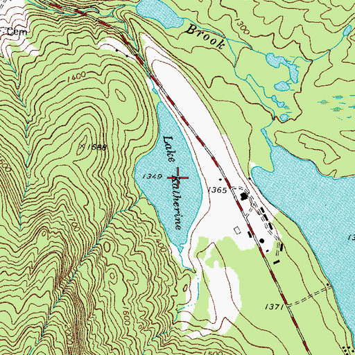 Topographic Map of Lake Katherine, NH