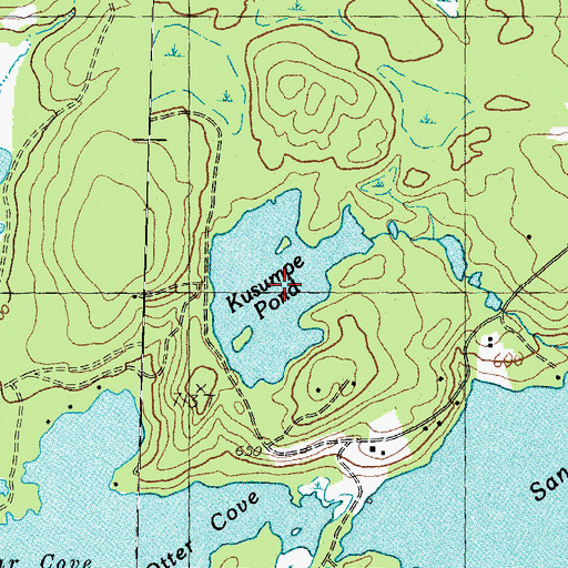 Topographic Map of Kusumpe Pond, NH