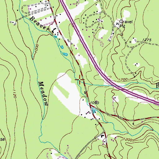Topographic Map of Lafayette Brook, NH