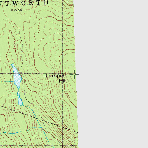 Topographic Map of Lampier Hill, NH