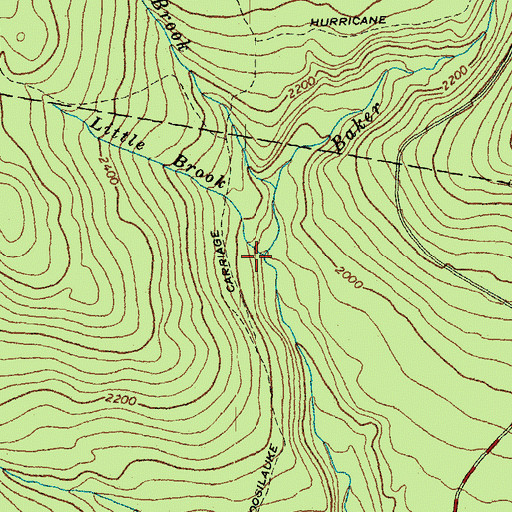 Topographic Map of Little Brook, NH