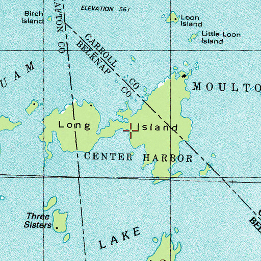 Topographic Map of Long Island, NH