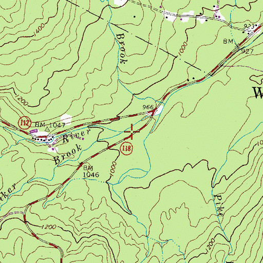 Topographic Map of Lost River, NH