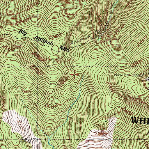 Topographic Map of Lucy Brook Trail, NH