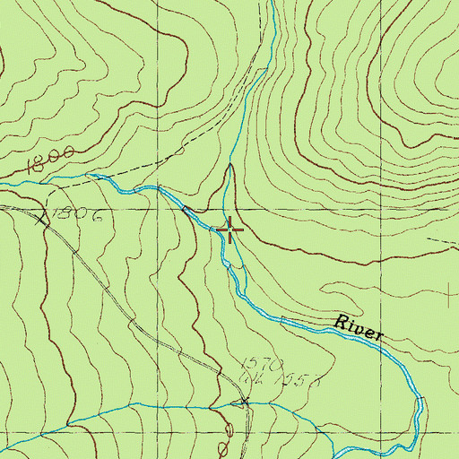 Topographic Map of Meadow Brook, NH