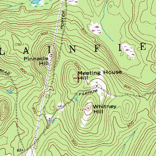 Topographic Map of Meeting House Hill, NH