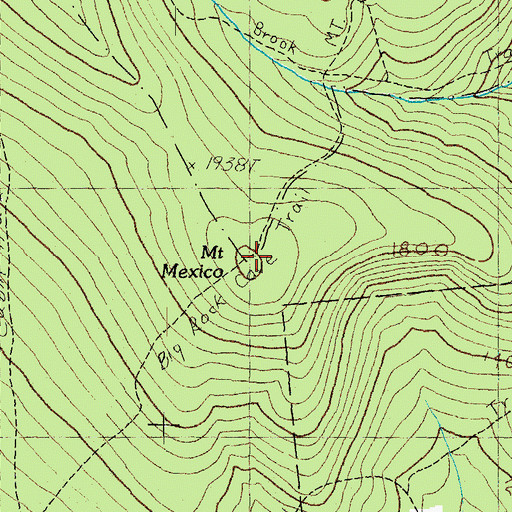 Topographic Map of Mount Mexico, NH