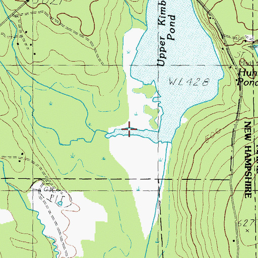 Topographic Map of Middle Brook, NH