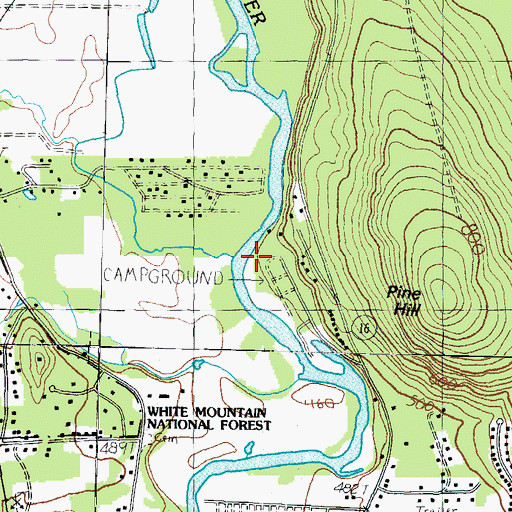 Topographic Map of Moat Brook, NH