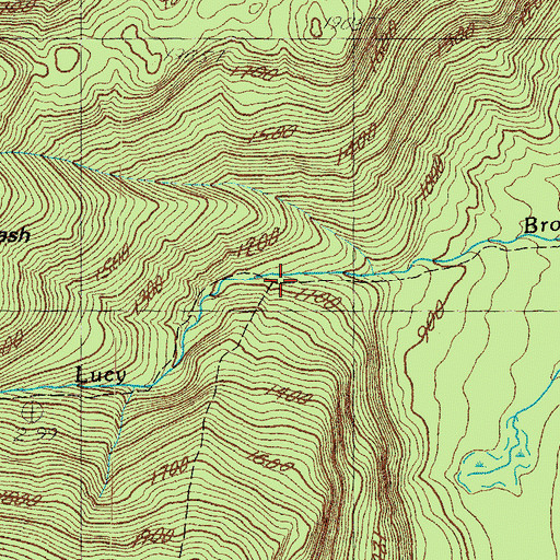 Topographic Map of Moat Mountain Trail, NH