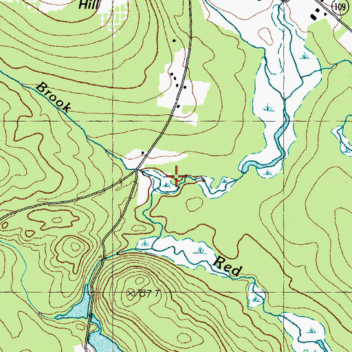 Topographic Map of Montgomery Brook, NH