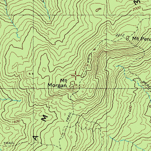 Topographic Map of Mount Morgan, NH