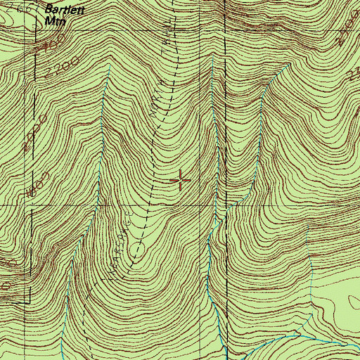 Topographic Map of Mount Pequawket Trail, NH