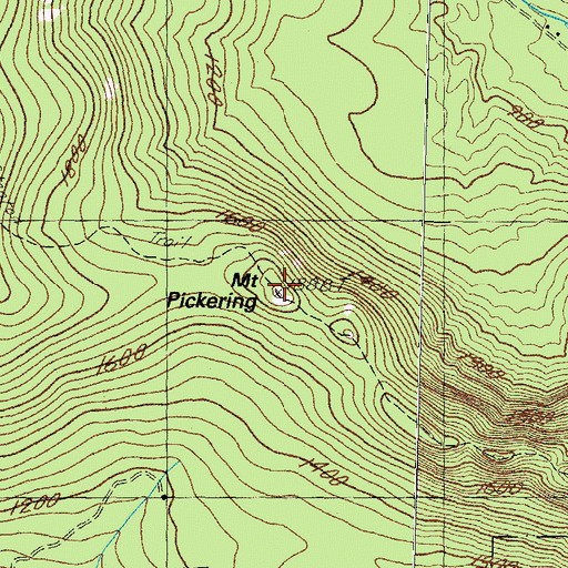 Topographic Map of Mount Stanton Trail, NH