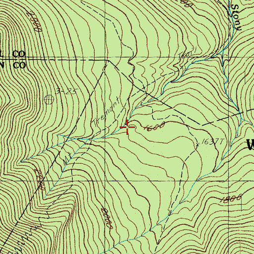 Topographic Map of Mount Tremont Trail, NH