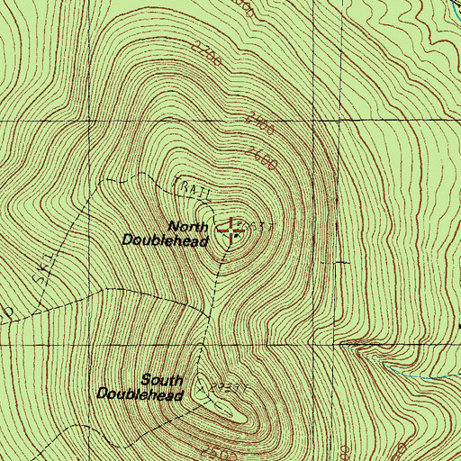 Topographic Map of North Doublehead, NH