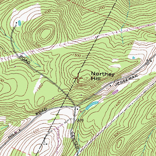 Topographic Map of Northey Hill, NH