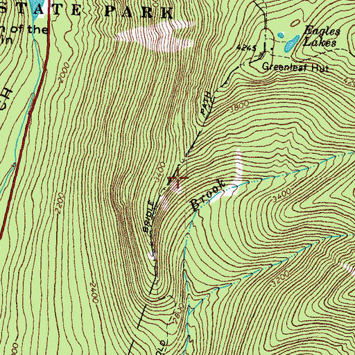 Topographic Map of Old Bridle Path, NH