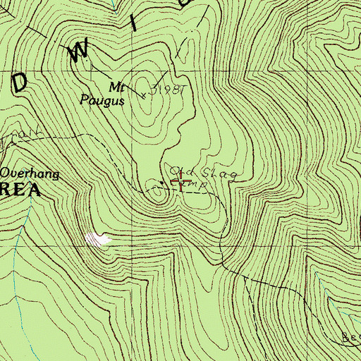 Topographic Map of Old Slag Camp, NH
