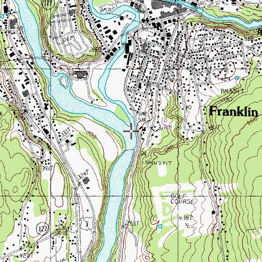 Topographic Map of Pemigewasset River, NH