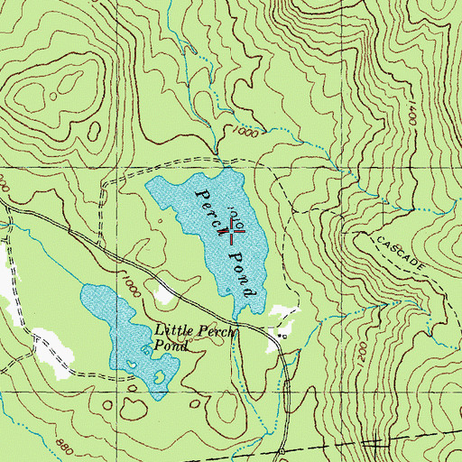 Topographic Map of Perch Pond, NH