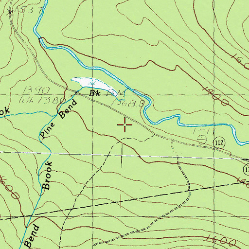 Topographic Map of Pine Bend Brook, NH