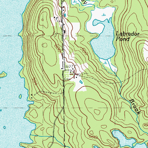 Topographic Map of Potter Cemetery, NH
