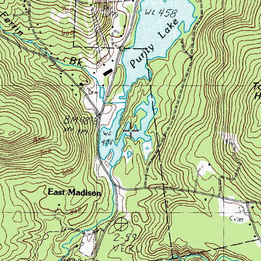 Topographic Map of Purity Lake, NH