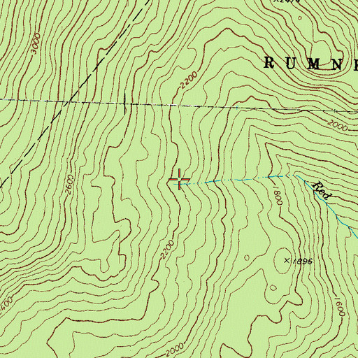 Topographic Map of Red Brook, NH