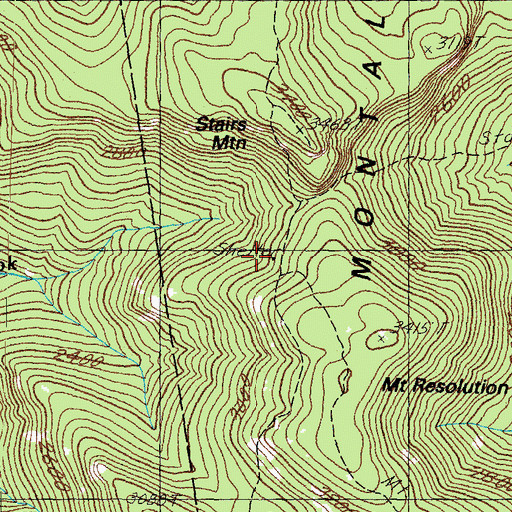 Topographic Map of Resolution Shelter, NH