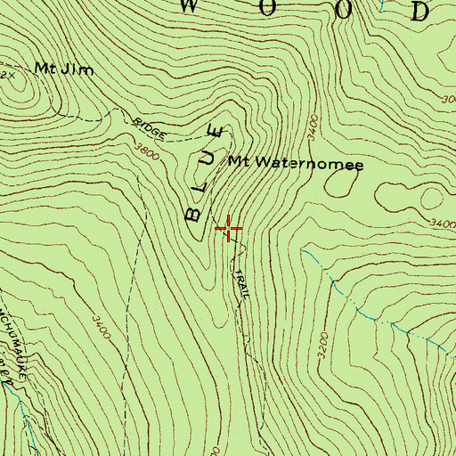 Topographic Map of Ridge Trail, NH