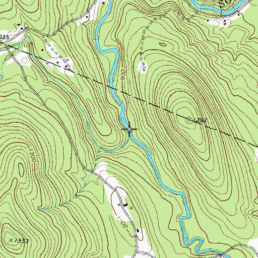 Topographic Map of Rocky Brook, NH