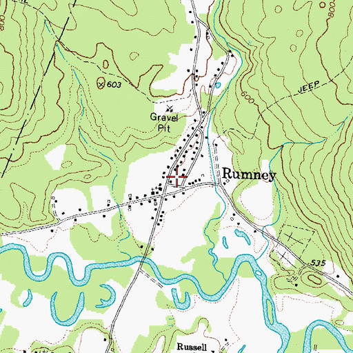 Topographic Map of Rumney, NH