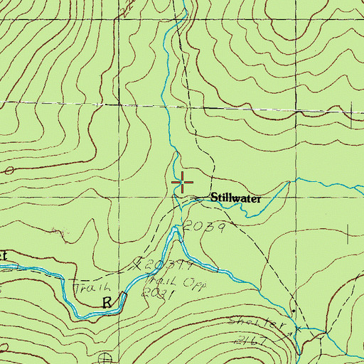 Topographic Map of Shoal Pond Brook, NH