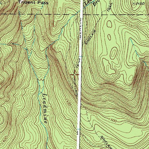 Topographic Map of Sinclair Trail, NH