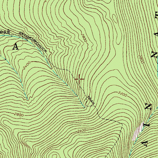 Topographic Map of Skookumchuck Trail, NH