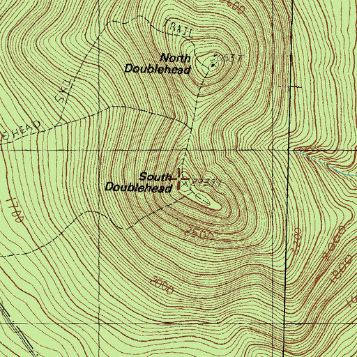 Topographic Map of South Doublehead, NH