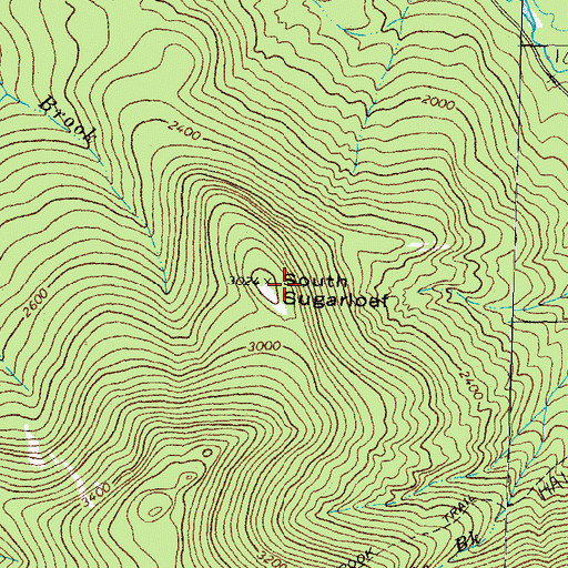 Topographic Map of South Sugarloaf, NH