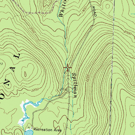 Topographic Map of Spillman Brook, NH