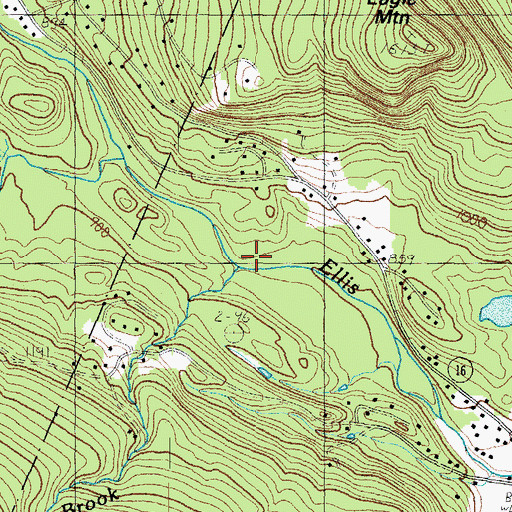 Topographic Map of Spruce Brook, NH