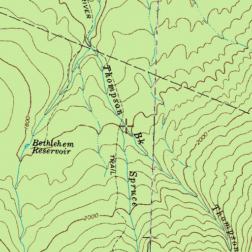 Topographic Map of Spruce Brook, NH