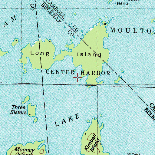 Topographic Map of Squam Lake, NH
