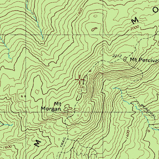 Topographic Map of Squam Mountains, NH